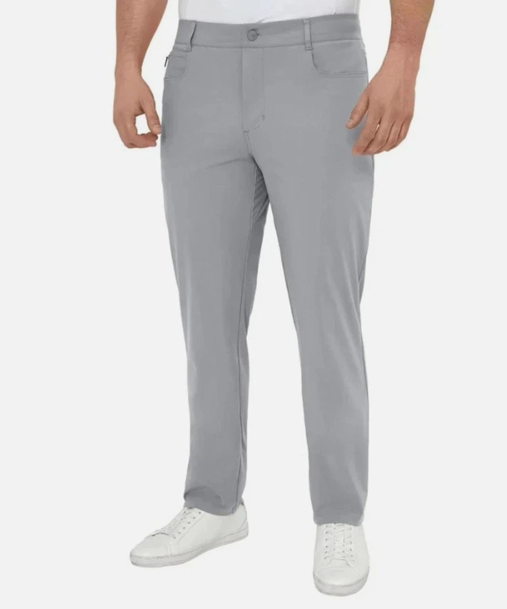 Modern Ambition Men's 5-Pocket Pant Moisture Wicking Fabric Gray Size 40x32